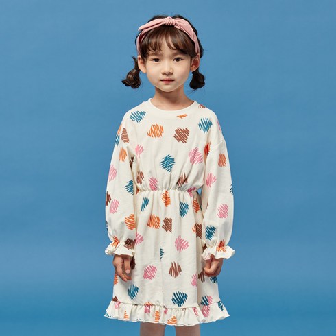 2023년 가성비 최고 여아원피스 - 올리반 여아용 크레파스 원피스
