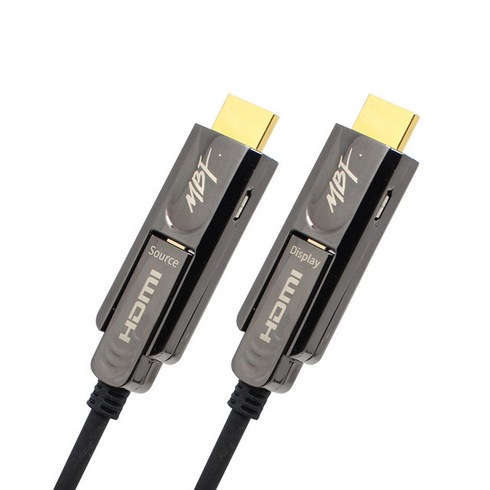 2023년 가성비 최고 엠비에프hdmi2.6m - 엠비에프 HDMI 2.0 분리형 광 모니터케이블 MBF-DAOC2020, 1개, 20m