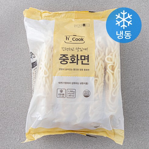 냉동중화면 - 에이치쿡 중화면 5입 (냉동), 1.25kg, 1개