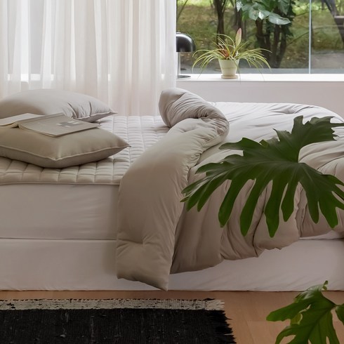 2023년 가성비 최고 매트리스이불 - 누비지오 깊은잠몽글 마이크로 차렵이불 베개 세트