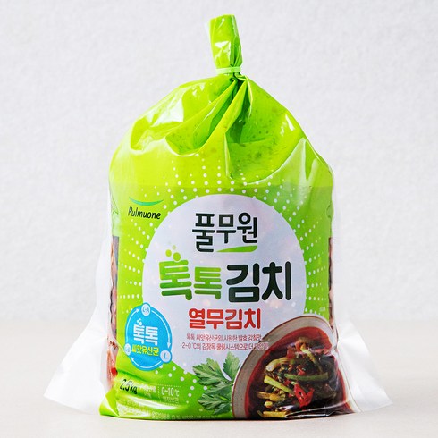 풀무원톡톡김치 - 풀무원 톡톡 열무김치, 2.5kg, 1개