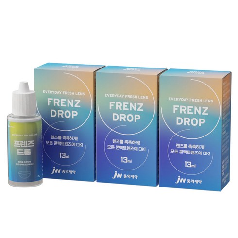 프렌즈 JW중외제약 드롭 습윤액, 13ml, 3개