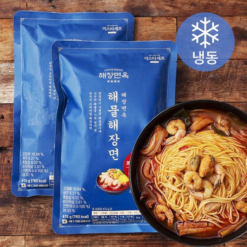 해장면옥 해물 해장면 (냉동), 415g, 2개