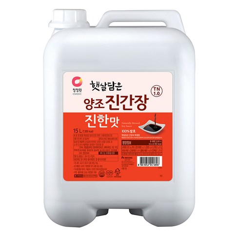 대상 청정원 햇살담은 양조 진간장 진한맛, 15L, 1개