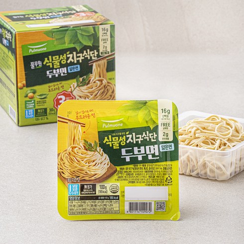 2023년 가성비 최고 두부면 - 풀무원 식물성 지구 식단 두부면 얇은면 3개입, 300g, 1박스