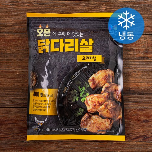 목우촌 오븐구이 반마리 치킨 14팩 - 목우촌 오븐 닭다리살 오리지널 (냉동), 400g, 1개