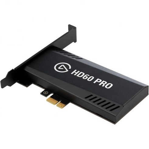 캡처원 - Elgato HD60 Pro1080p60 캡처 및 패스스루 PCIe 카드 저지연 기술 PS5 PS4 Xbox 시리즈 X/S One 블랙