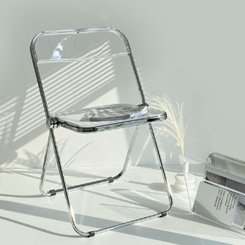 투명의자 - 오브민 아크릴 투명 접이식 의자, 1개