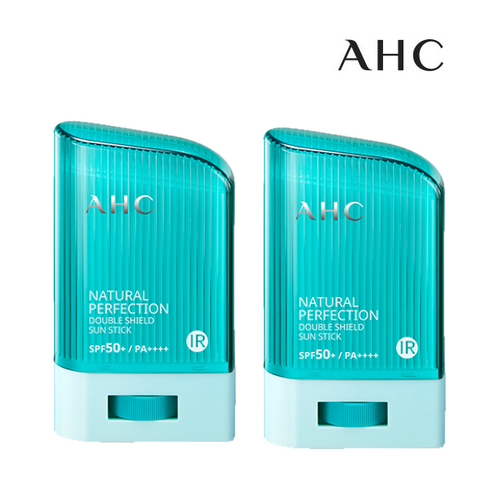 AHC 내추럴 퍼펙션 더블쉴드 선스틱 SPF50+ PA++++, 22g, 2개