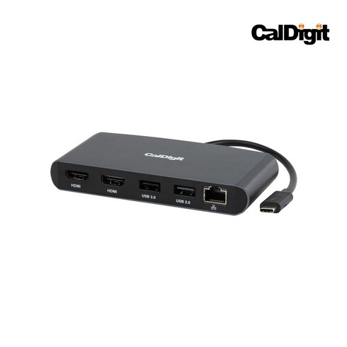 칼디짓 CalDigit Mini Dock 듀얼 HDMI 썬더볼트3 맥북허브 노트북 미니독