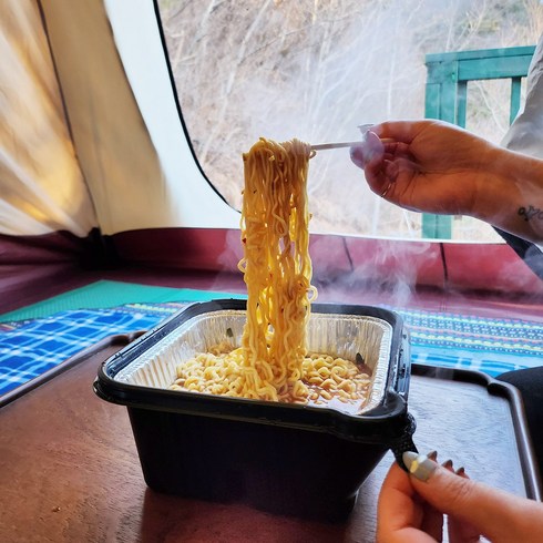 쉬푸드 발열도시락 3p 비화식 발열라면 용기 즉석용기 발열팩 캠핑 도시락 요리 백패킹 좋은세상협동조합, 3개