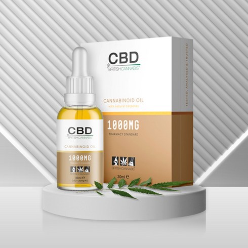 cbd오일 - 영국 직수입 카나비노이드 고함량 햄프씨드오일 1000mg CBD CBG 대마종자유 오일, 1개, 30ml