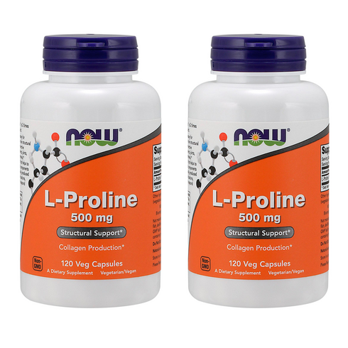 2023년 가성비 최고 마린롤린 - 나우푸드 L-프롤린 500 mg 베지 캡슐 엘 프롤린 L-Proline 기타 아미노산, 120정, 2개