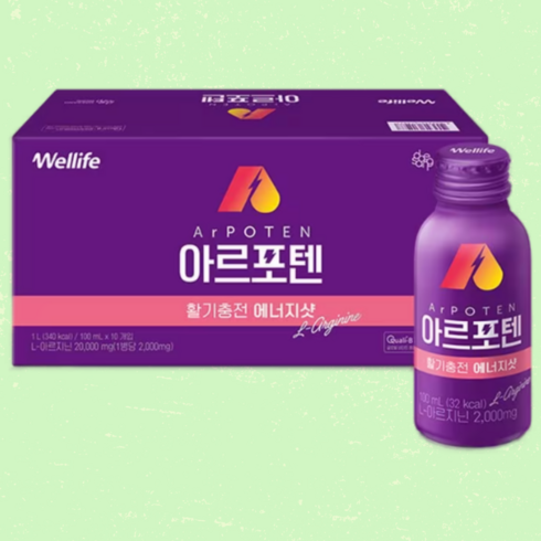 대상웰라이프 아르포텐 에너지샷, 100ml, 50개