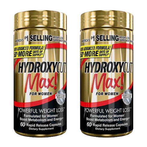 하이드록시컷 맥스 포 우먼 래피드 릴리즈 캡슐, 60정, 2개