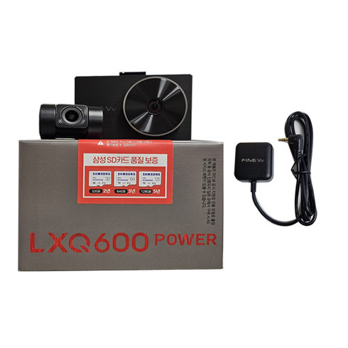 lxq600power - 파인뷰 LXQ600 2채널 블랙박스 GPS 포함, 32GB+GPS