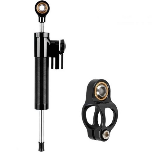 제로 10X 듀얼트론 썬더 VSET 10+ 전동 스쿠터 쇽업소버 조절이 가능한 모터사이클 스티어링 스태빌라이저 댐퍼(컬러블랙), Black