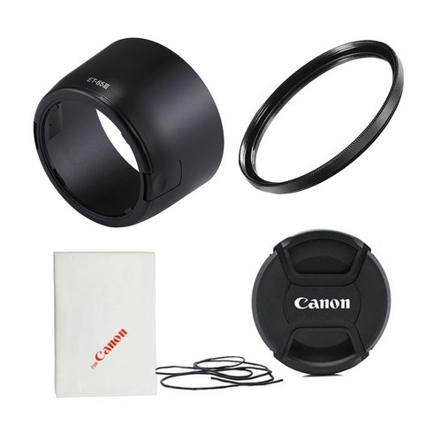 캐논호환후드 ET-65 III+MCUV58mm+렌즈캡+포켓융