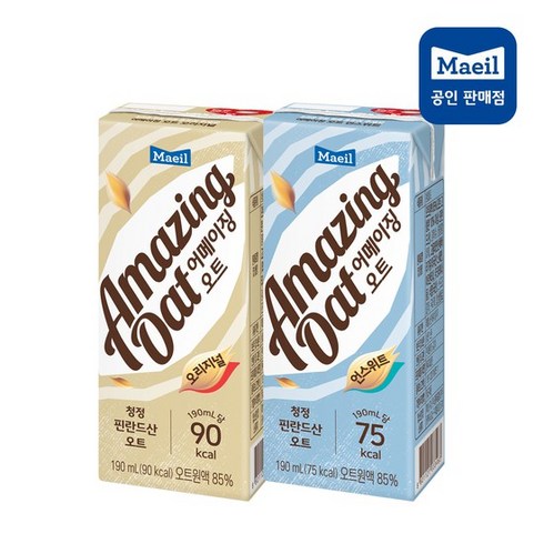 매일유업 어메이징 오트 오리지널 두유, 190ml, 24개