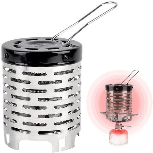 2023년 가성비 최고 가스난로미니히터 - 미니 캠핑 가스 히터 야외 휴대용 스토브 히터 텐트 스테인레스 스틸 커버, 페이지 표시가 우선합니다, 1개