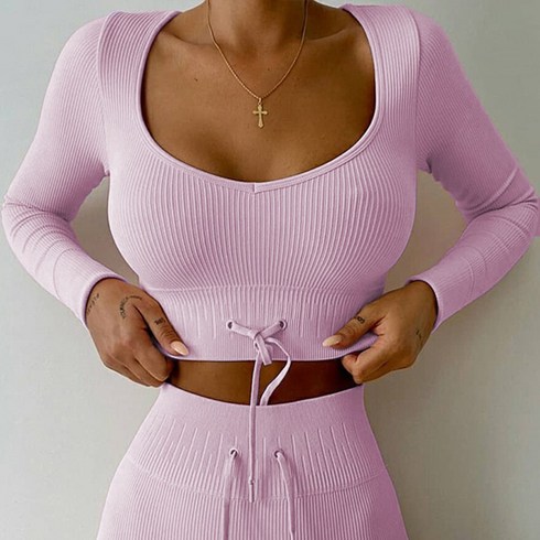 키즈 요가복 주니어 아보카도 2022 무봉 운동 요가 헬스복 가을 겨울 끈 뽑기 피아노