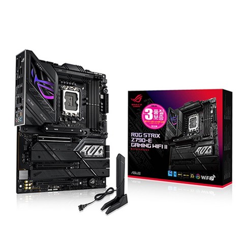 z790 - ASUS ROG STRIX Z790-E GAMING WIFI II STCOM 에이수스 컴퓨터 PC 게이밍 메인보드 인텔 13세대 랩터레이크 12세대 엘더레이크 CPU추천