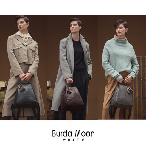 [Burda Moon]부르다문화이트 소가죽 백팩1종+태슬키링