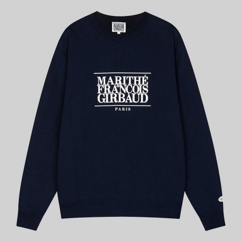 마리떼프랑소와저버 MARITHE FRANCOIS GIRBAUD CLASSIC LOGO SWEATSHIRT 클래식 로고 맨투맨 스웨트셔츠 네이비