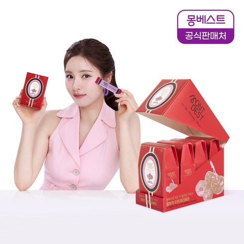 몽베스트콤부차 - 몽베스트 블랜딩 콤부차 타트체리베리 (40스틱포), 5g, 10개입, 4개