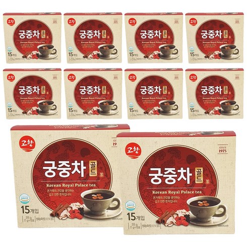 고향 궁중차 골드 17g 15T x 10개 전통차 한방차 한차, 고향 궁중차 골드 (17g x 15T), 15개