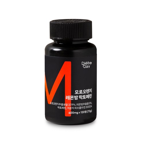 브랜드없음 디에트데이 x 뉴트럴플랜 모로실 모로오렌지 레몬밤 락토페린 72g 120정, 1개