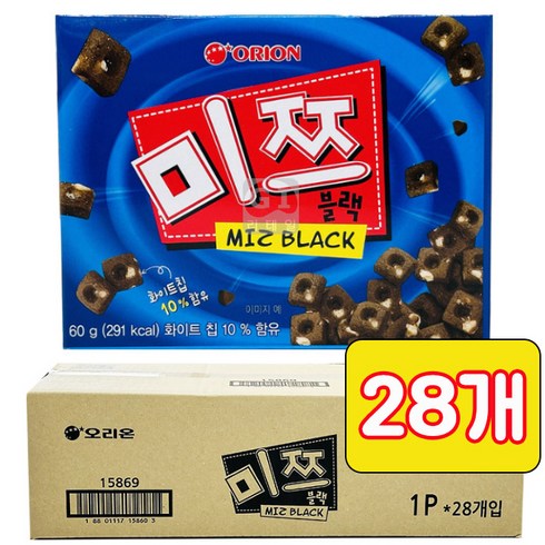 (과자)미쯔블랙 60g x 28개 무배, (과자)미쯔블랙 28개