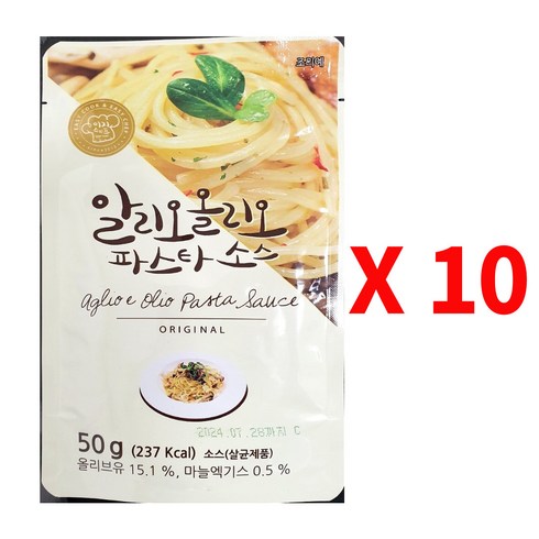 코스트코파스타소스 - 이지쉐프알리오올리오파스타소스50g x 10 최소구매 2 코스트코, 50g, 10개