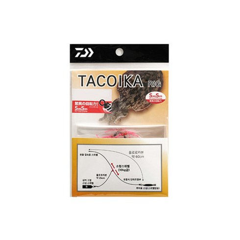 2023년 가성비 최고 타코이카리그 - 다이와 타코이카 리그 3.5호 4개입 갑오징어 쭈꾸미, 1개