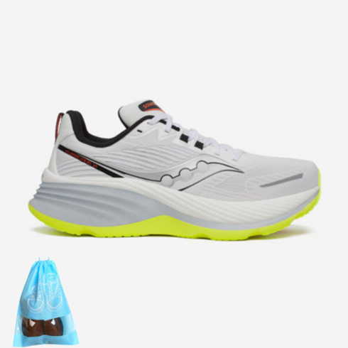 서코니허리케인24 - [saucony] 써코니 런닝화 운동화 허리케인 24 와이드 M 남성 WHITE/BLACK S20934-213 + 신발파우치