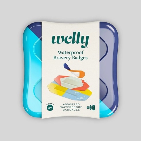 welly밴드 - welly bandages 웰리 패브릭 패션 키즈 방수 습윤 밴드 반창고 틴케이스 8종, G. 퀵픽스키트-24개입-틴케이스, 1개