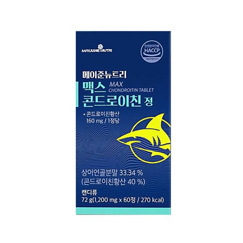 메이준뉴트리 맥스 콘드로이친 정 1200mg 60정, 1개