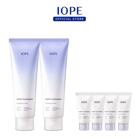 아이오페 모이스트클렌징휘핑폼 180ml X 2, 없음, 2개