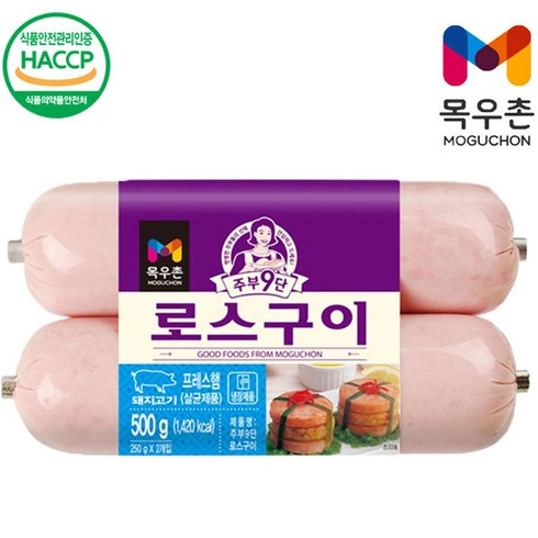 주부9단로스구이 - 목우촌 주부9단 로스구이햄 500g, 1개