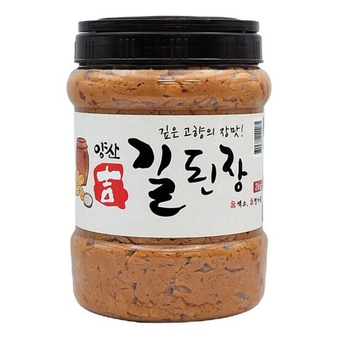 [원식품] 양산 길된장 재래식 된장 2kg, 1개
