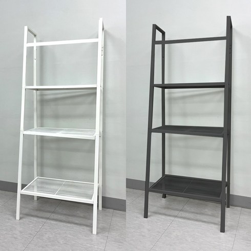 이케아 IKEA 정품 철제 선반 LERBERG 레르베리 화분 진열대, 그레이, 와이드4단, 1개