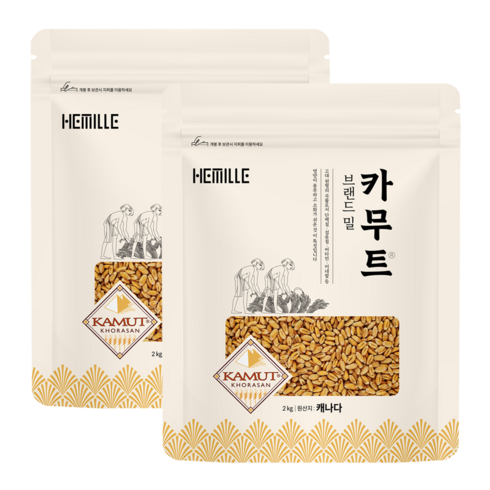 카무트쌀 - 헤밀레 정품 카무트 쌀, 2개, 2kg