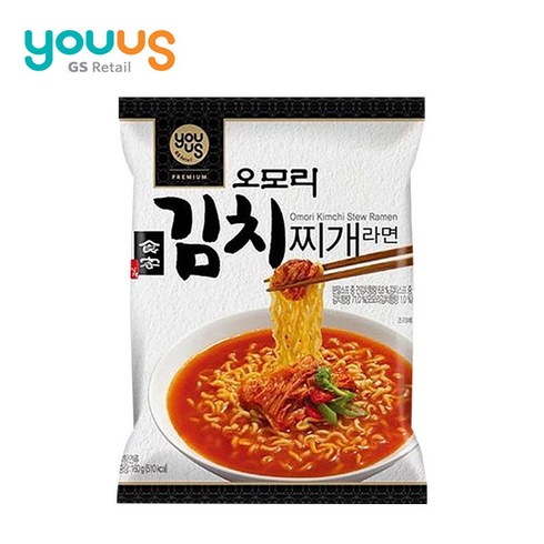 [이마음커머스] 오모리 김치찌개라면 봉지라면, 8개