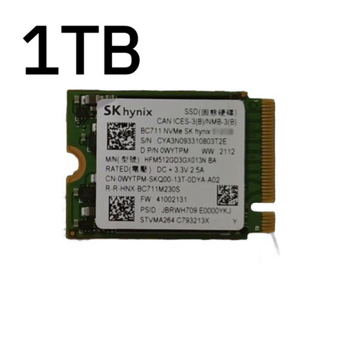 bc711 - SK하이닉스 노트북 SSD카드 1TB 대용량 BC711 확장 조립 메모리카드 하드 램, SK하이닉스 BC901 2230 (4.0)