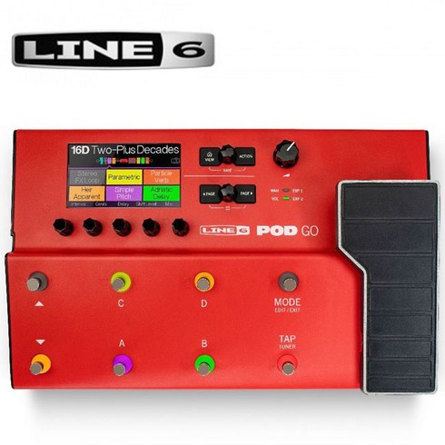 Line6 - POD GO Limited Edition / 라인식스 멀티이펙터 (Red), *, *