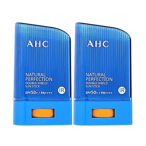 AHC 내추럴 퍼펙션 더블 쉴드 선스틱 SPF50+/PA++++, 22g, 2개