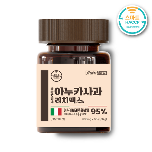 뉴트리하루 아누카사과 95% 비오틴 리치 맥스 맥주효모 60정, 1개