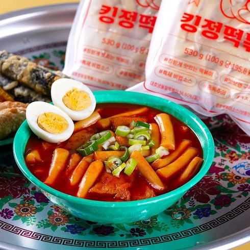 킹정떡볶이 (2-3인분) x10세트 / 밀떡 떡복이 밀키트 을지로맛집, 매운맛, 10개, 530g