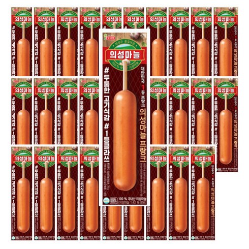 롯데햄 의성마늘 프랑크 소시지 70g, 30개