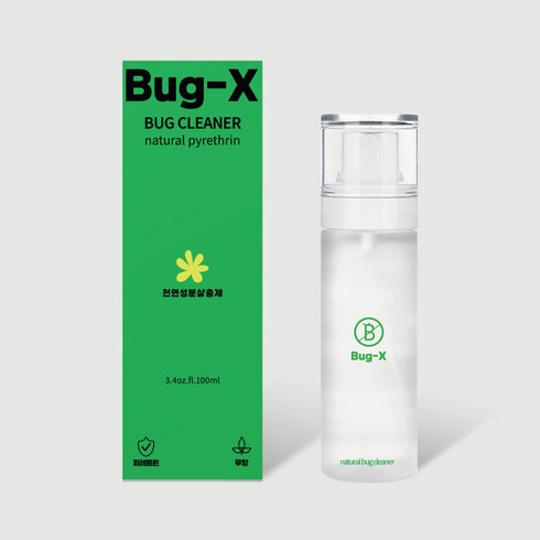 슈퍼버그 - BUG-X 버그엑스 내츄럴살충제 살충제 100ml, 1개